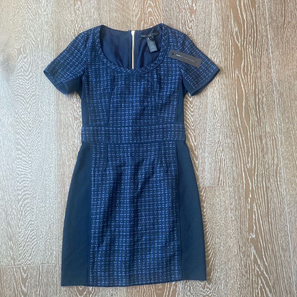 Marc by Marc Jacob’s navy tweed mini